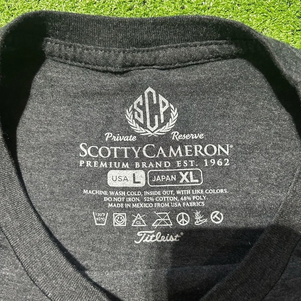 SCOTTY CAMERON CIRCLE T RETRO PALETTE LONG SLEEVE SHIRT L Charcoal - Picture 3 of 7